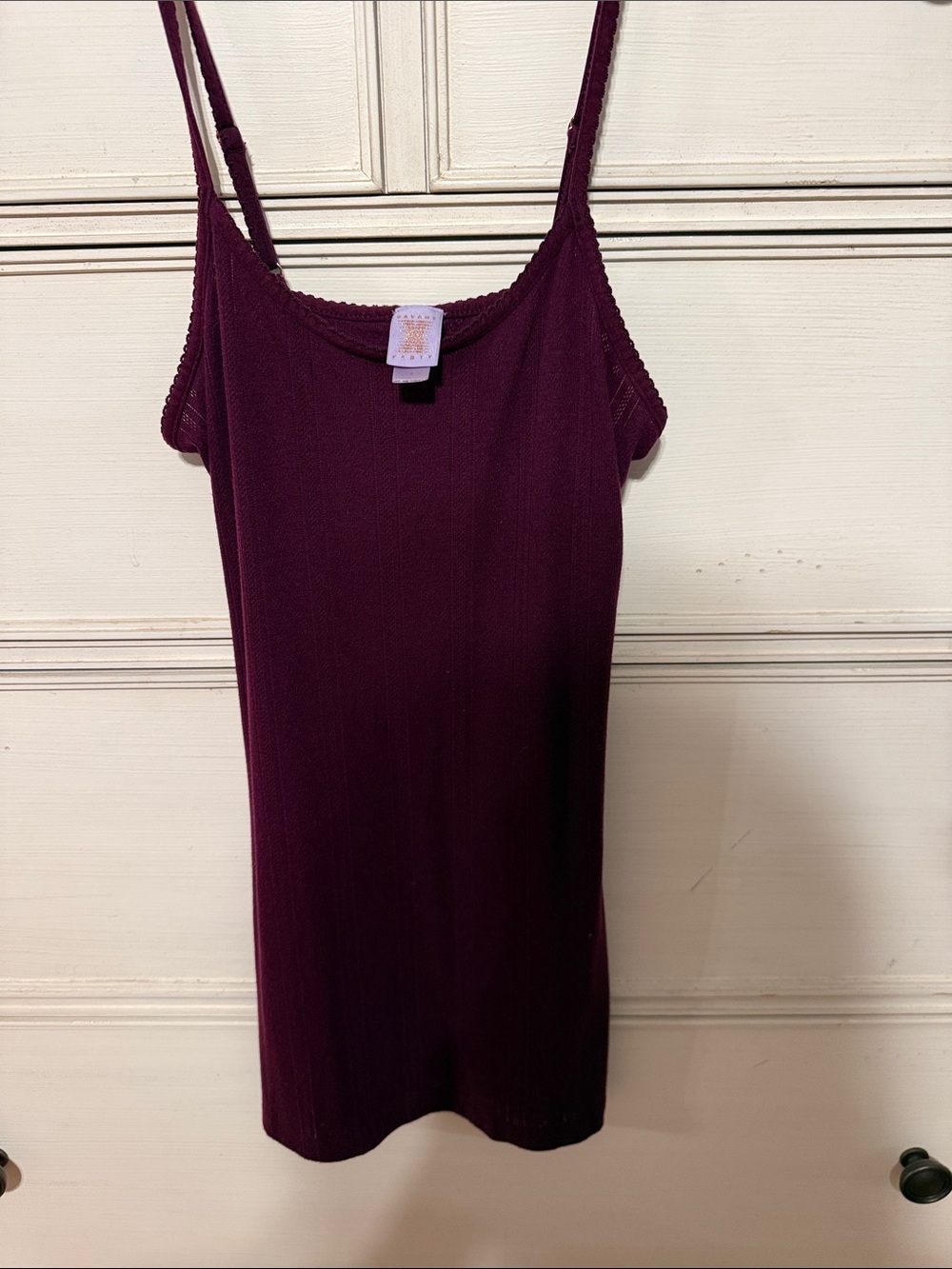 Savage X Fenty Ribbed Camisole Dress in Plum